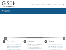 Tablet Screenshot of gsh-dentallab.com